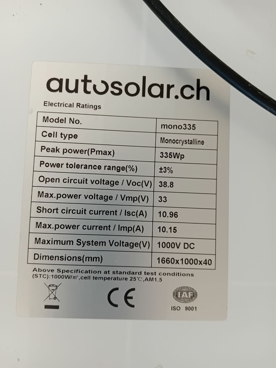 Dispositivi a energia solare: Autosolar Solaranlage Balkon Kit 300 W – Nuovo (secondo la descrizione) da Mollis venduto da Clodi2 6