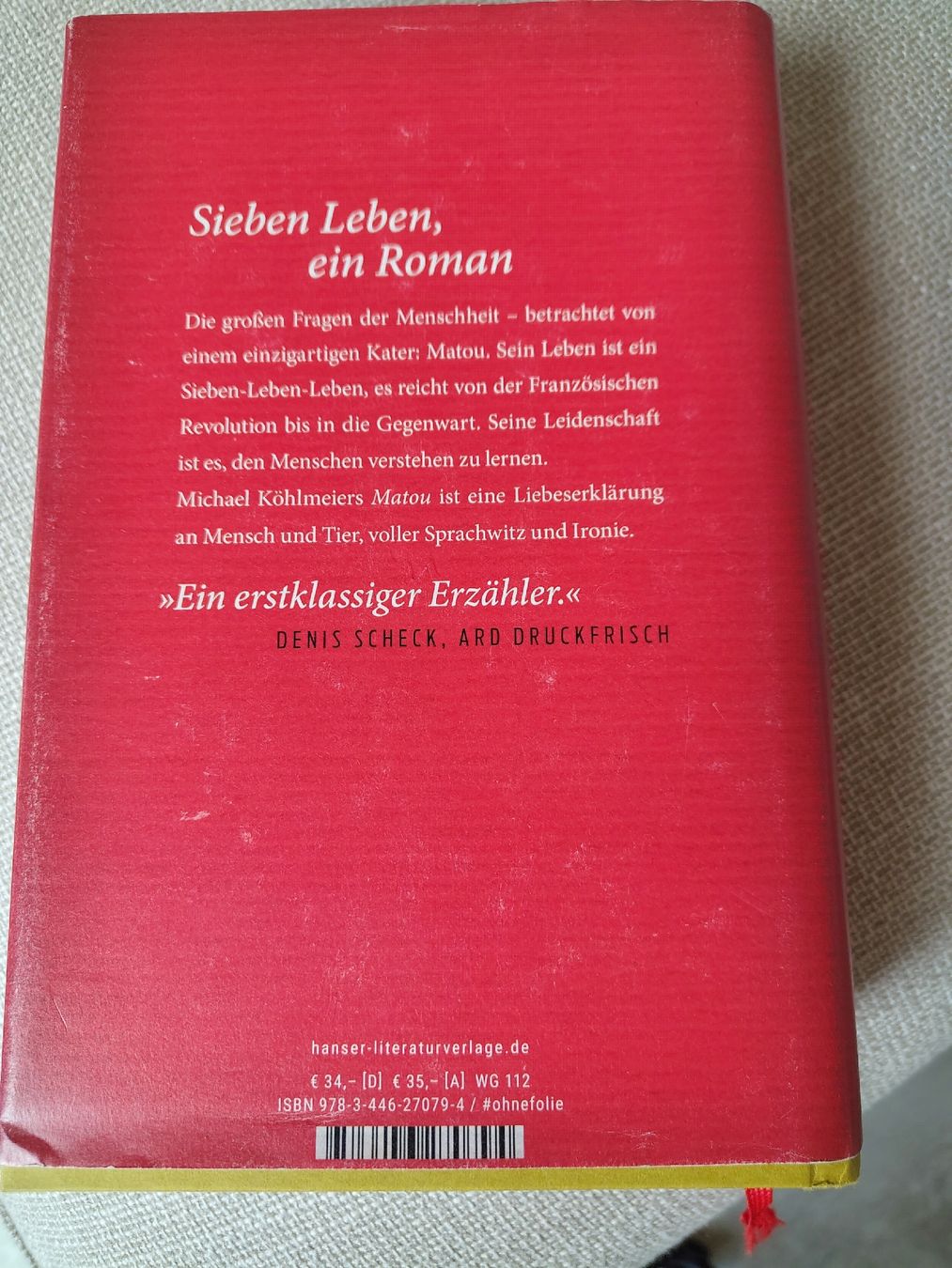 Livres: Matou von Michael Köhlmeier – D'occasion à Buchs SG par FeVa7991 1