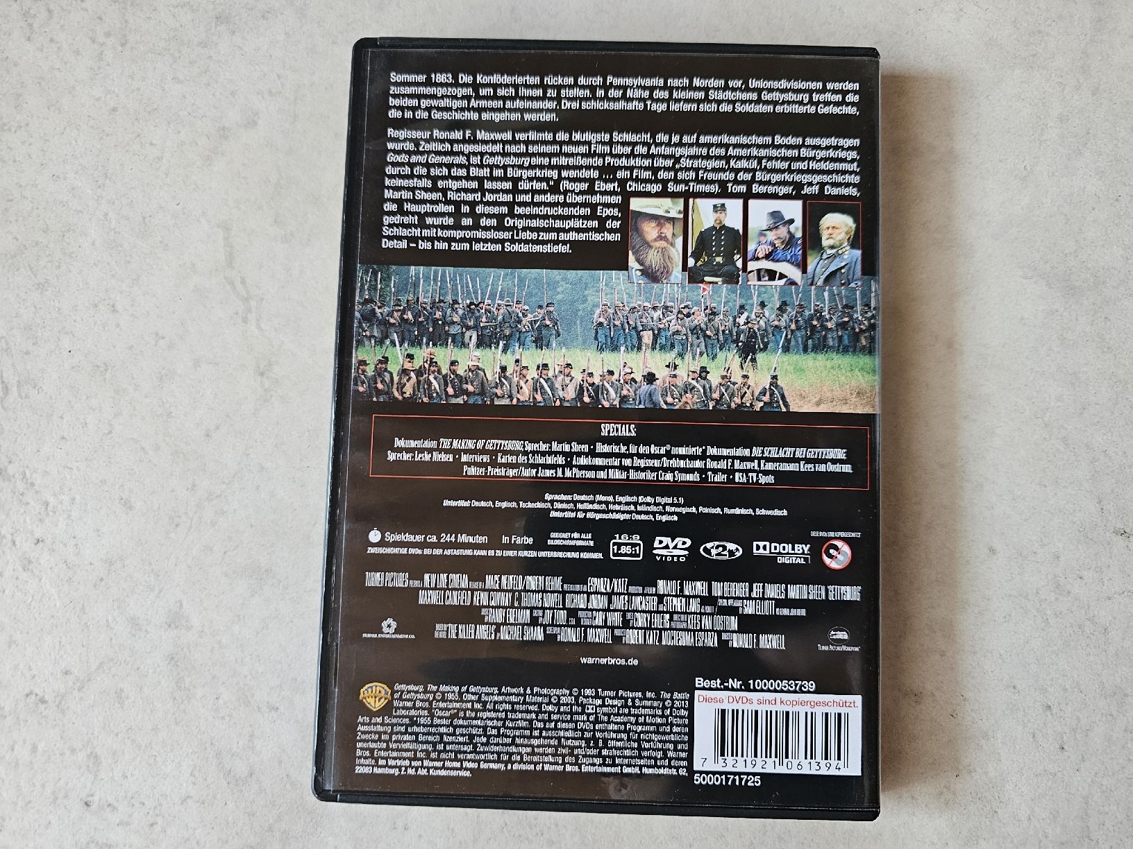 Alle DVDs: Gettysburg – Gebraucht aus Schneisingen von backstore24 1