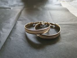 Orecchini a cerchio color oro ✨