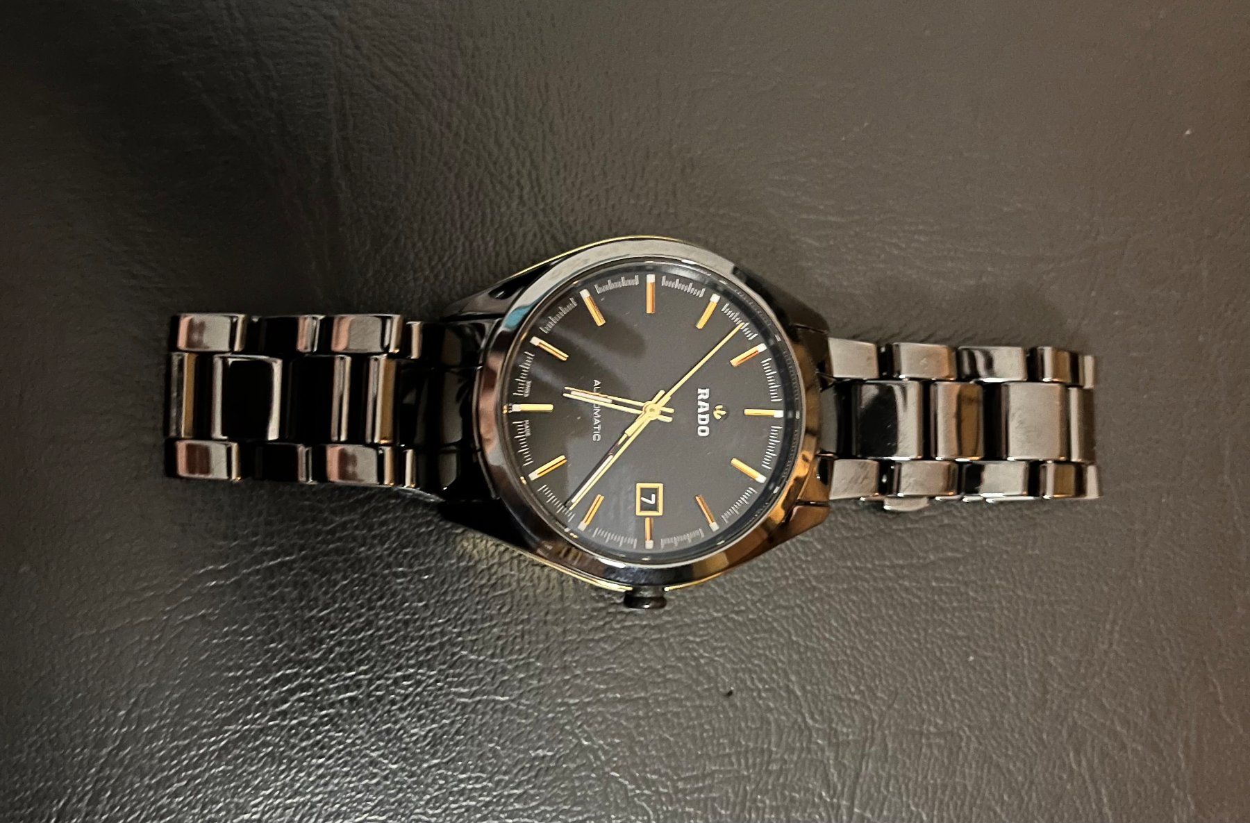 Rado Orologi: RADO HyperChrome XL Automatic Schwarz Gold Herrenuhr – Usato da St. Gallen venduto da fabio813 3