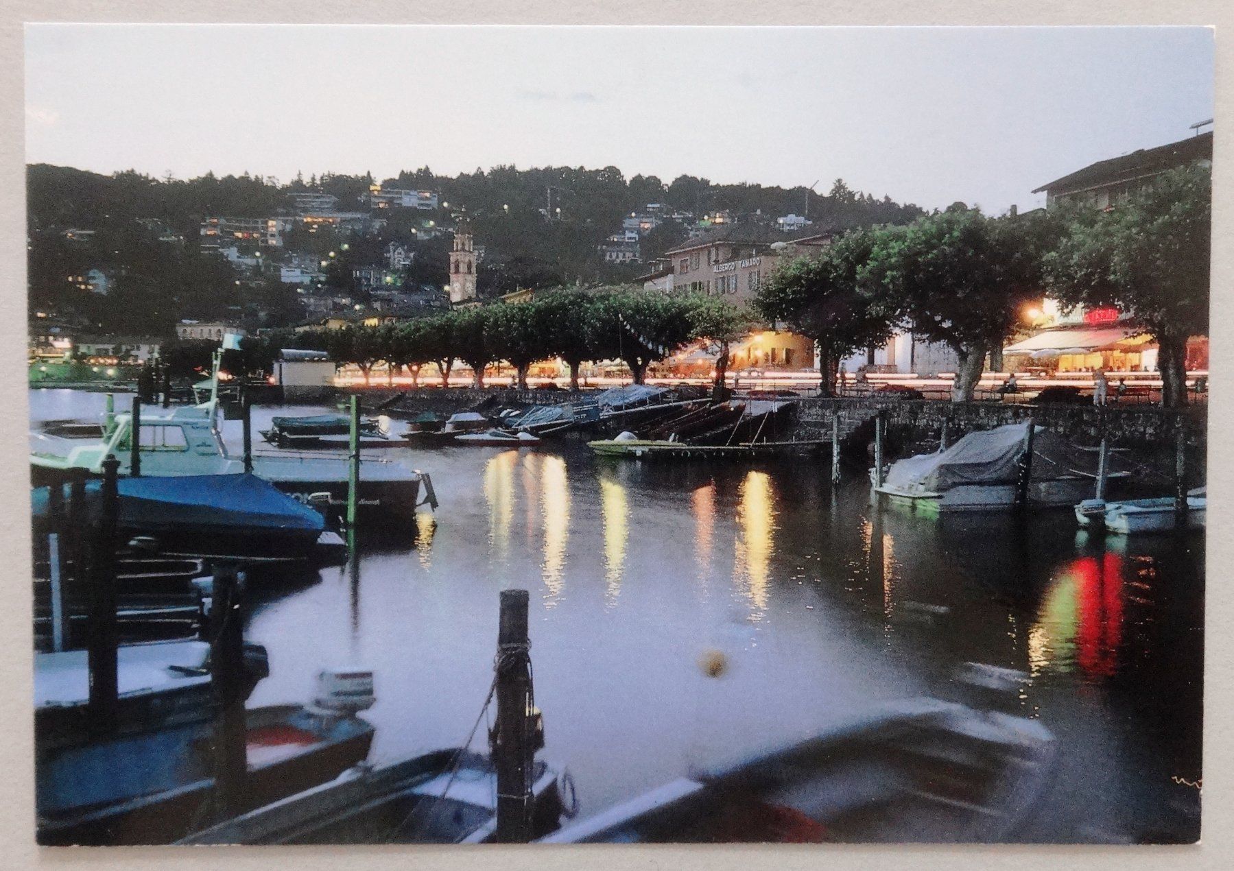 Cartoline postali: Ascona di notte - Lago Maggiore – Usato da Fétigny venduto da Billy2miny