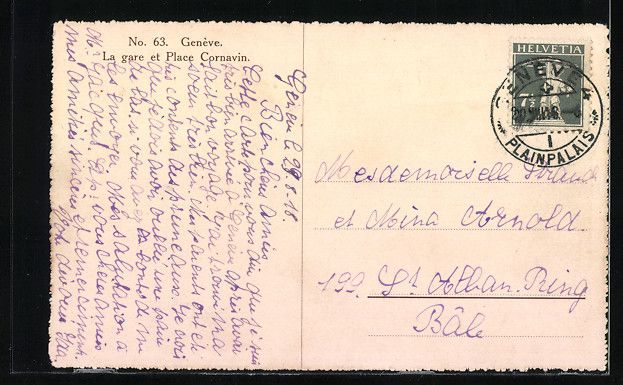 Cartoline postali: Genève, La gare et Place Cornavin, Stra – Usato da Berlin venduto da bartko-reher 1