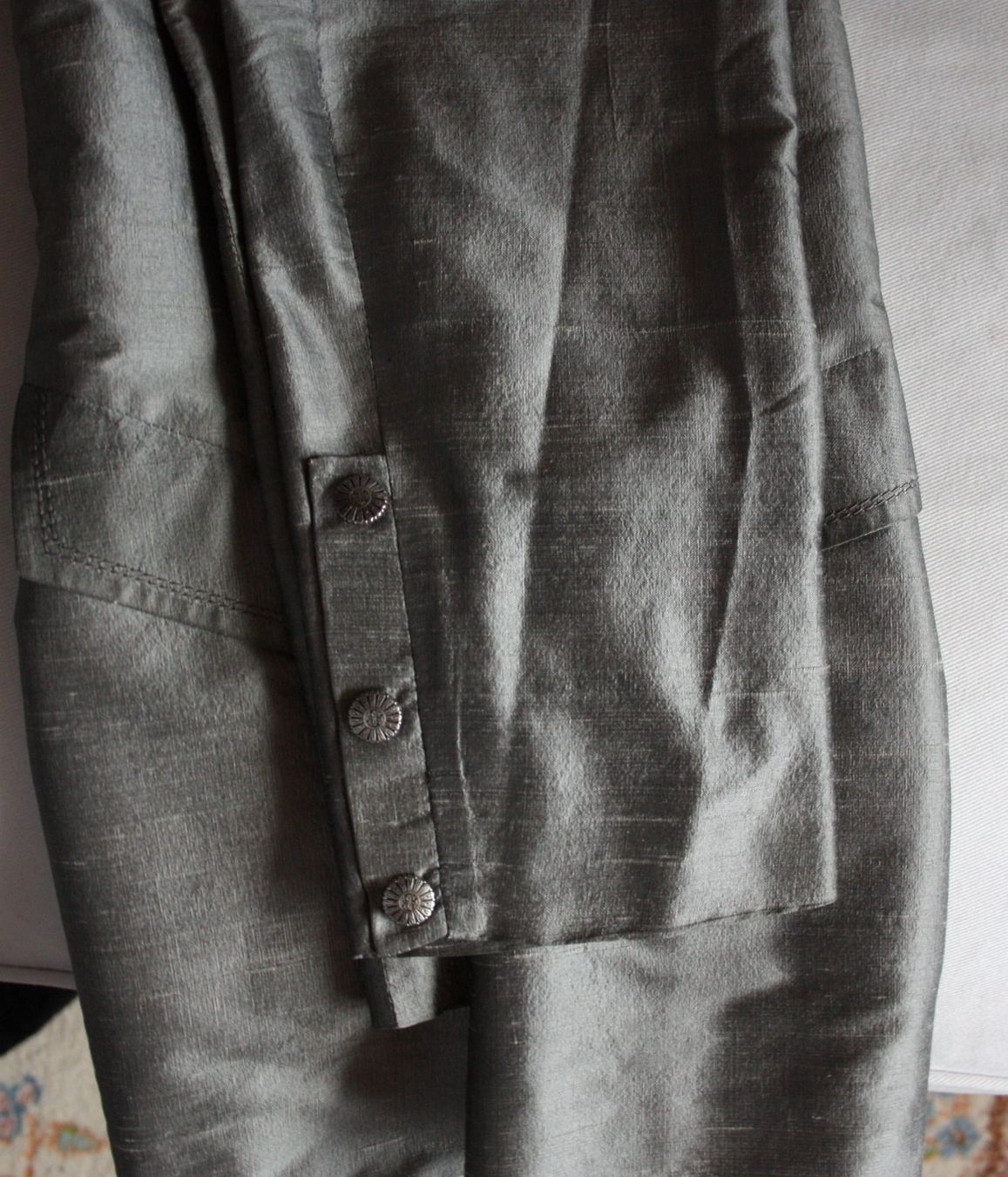 Giacche: Jacke Blazer GASSMANN silberfarben Seide Gr. M – Usato da Flüelen venduto da Diversicum-Vintage 8