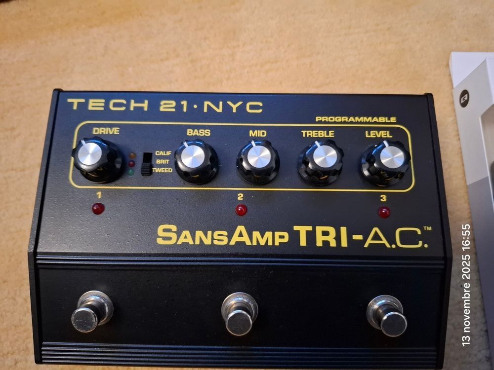 Strumenti musicali: Tech 21 SansAmp TRI-A.C  +  power supply 9V neuf – Usato da Cormondrèche venduto da PerretGuillaume 1