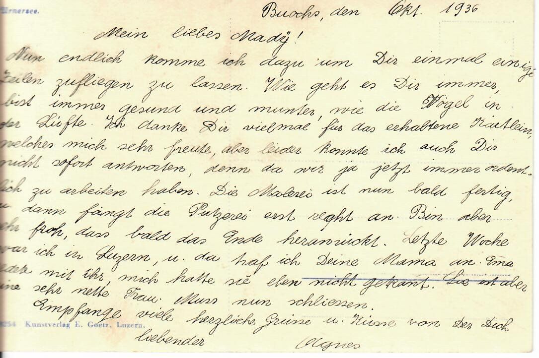 Cartoline postali: Urnersee mit Schiff – Usato da Hochdorf venduto da Ziegel-16 1
