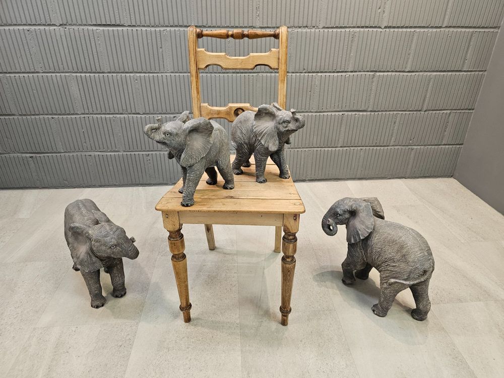 Elefanten Bücherstützen Aus Kunstharz - Rutschfeste Deko Für Bücherregal & Schreibtisch