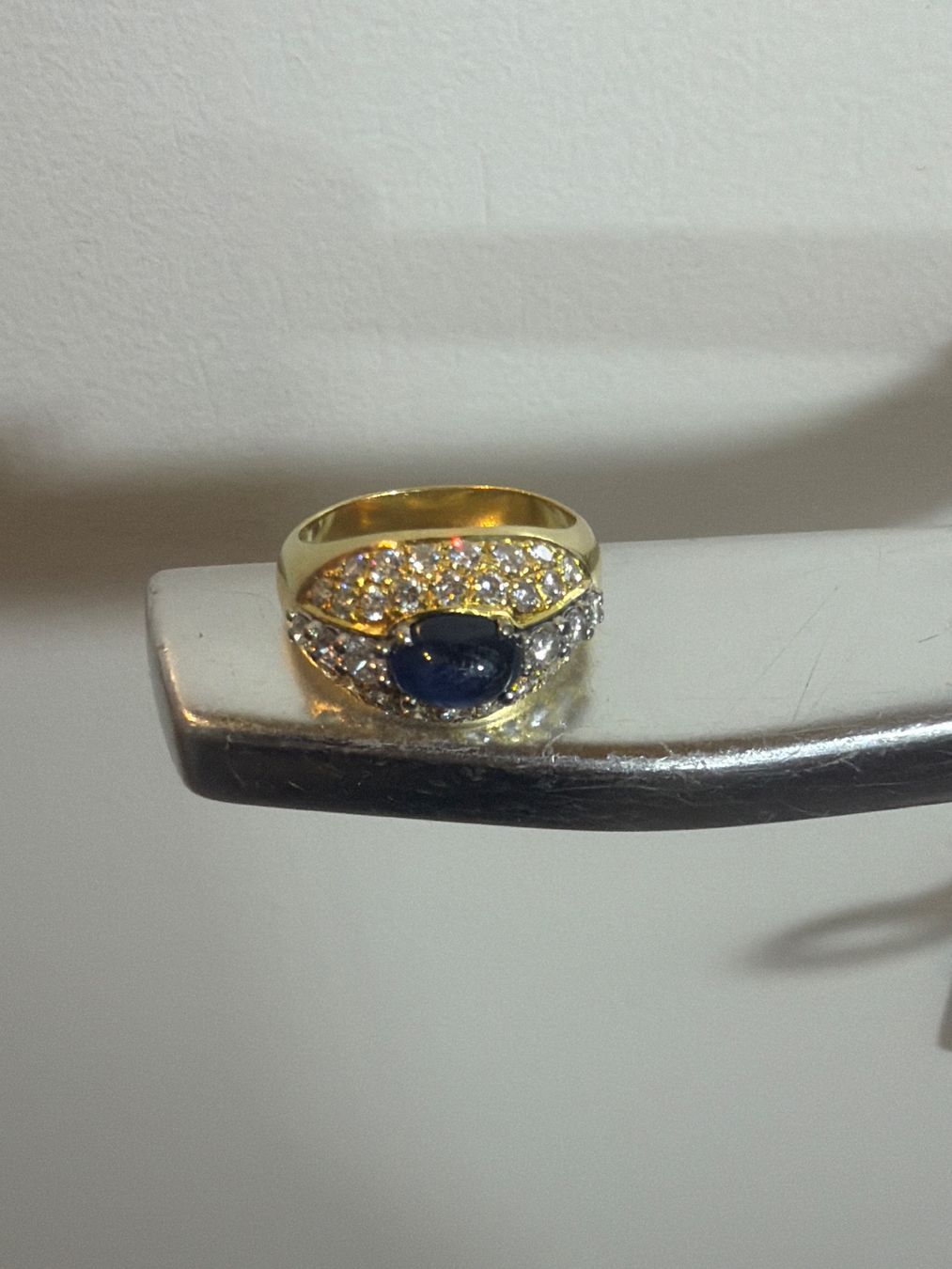 Anelli: 18K Gold-Ring mit Brillanten, schöne Arbeit, SOLID-RAR ! – Usato da Conthey venduto da BETONBOSS