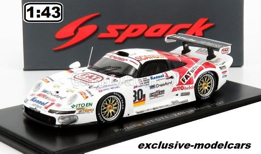 Porsche 911 GT1 26 24 Heures du Mans 1996 3ème Spark S5603 - Miniatures Autos Motos