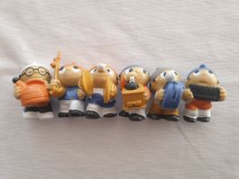 6er Set Vintage ZDF Mainzelmännchen Figuren 1977 – Musiker
