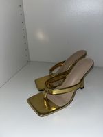 Goldene Flip-Flop Heels Grösse 38