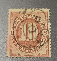 USA 1879-84 alte postage due briefmarke