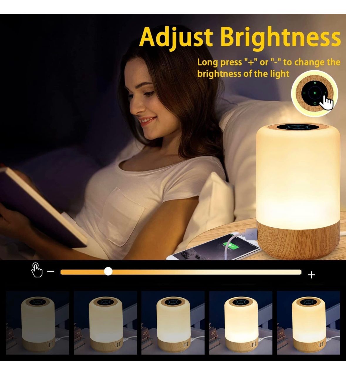 Lampade: Nachttischlampe mit USB Ladeanschluss – Nuovo e nell'imballaggio originale da Nuglar venduto da SaleRitter 3