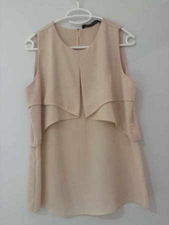 lachsfarbene Bluse Zara, Gr. M