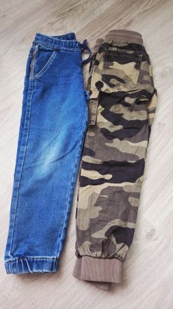 Hosen Set, Jeans & Camouflage, Grösse 134