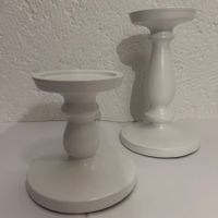 Kerzenständer Set (2 Stück) – Weiss – zeitlos (IKEA)