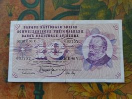 SUISSE  10  Francs  1974  (5752)  Billet