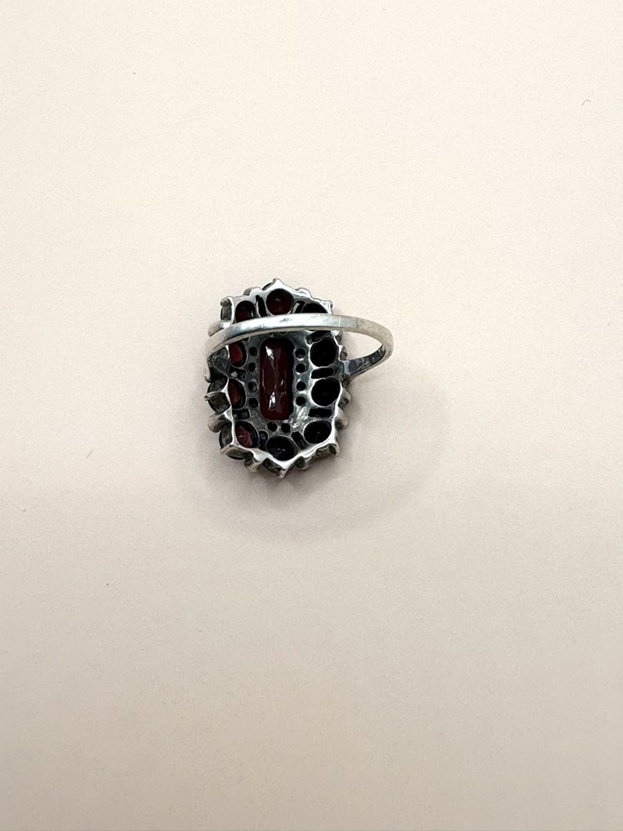 Ringe: Véritable bague ancienne en grenats argent – Gebraucht aus Moutier von Cfrne 1