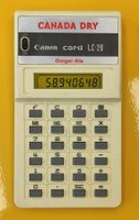 Taschenrechner Canon card LC-20 Retro Canada Dry Ginger Ale