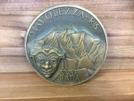 Gebrauchte grosse Metallplakette Diavolezza-RS SVSE Rätia