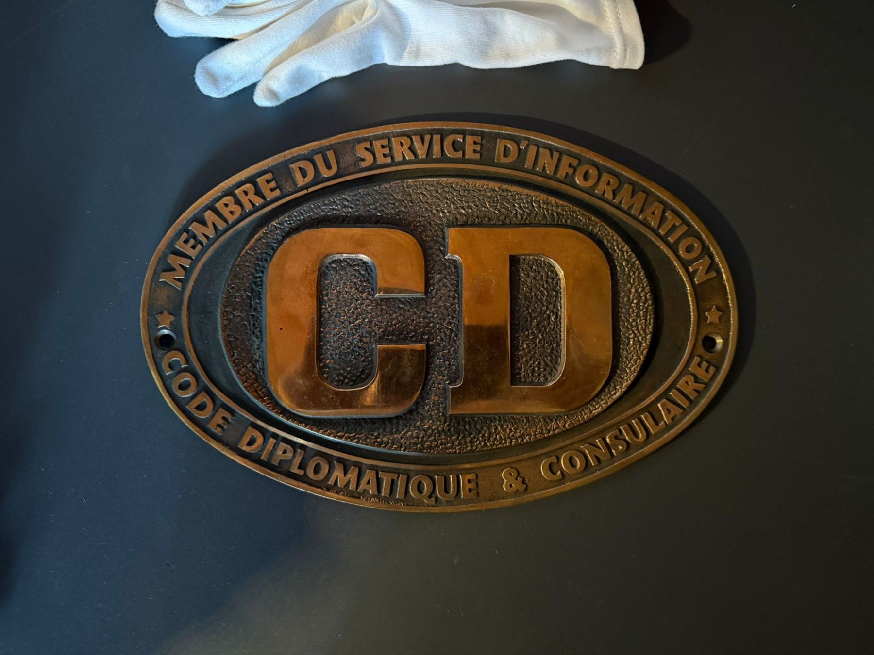 Insegne: Diplomatie Symbol-Schild – Usato da Nussbaumen AG venduto da BanaanaJoe