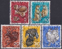 1965, J210-J214 "Pro Juventute" +Ersttags-Voll-Stempel BERN