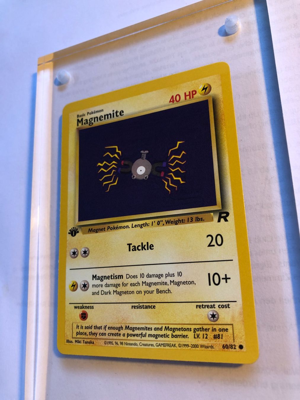 Cartes à collectionner: Magnemite 1st Team Rocket - MINT - ab 1.- – D'occasion à Giubiasco par dan_pr8b 2