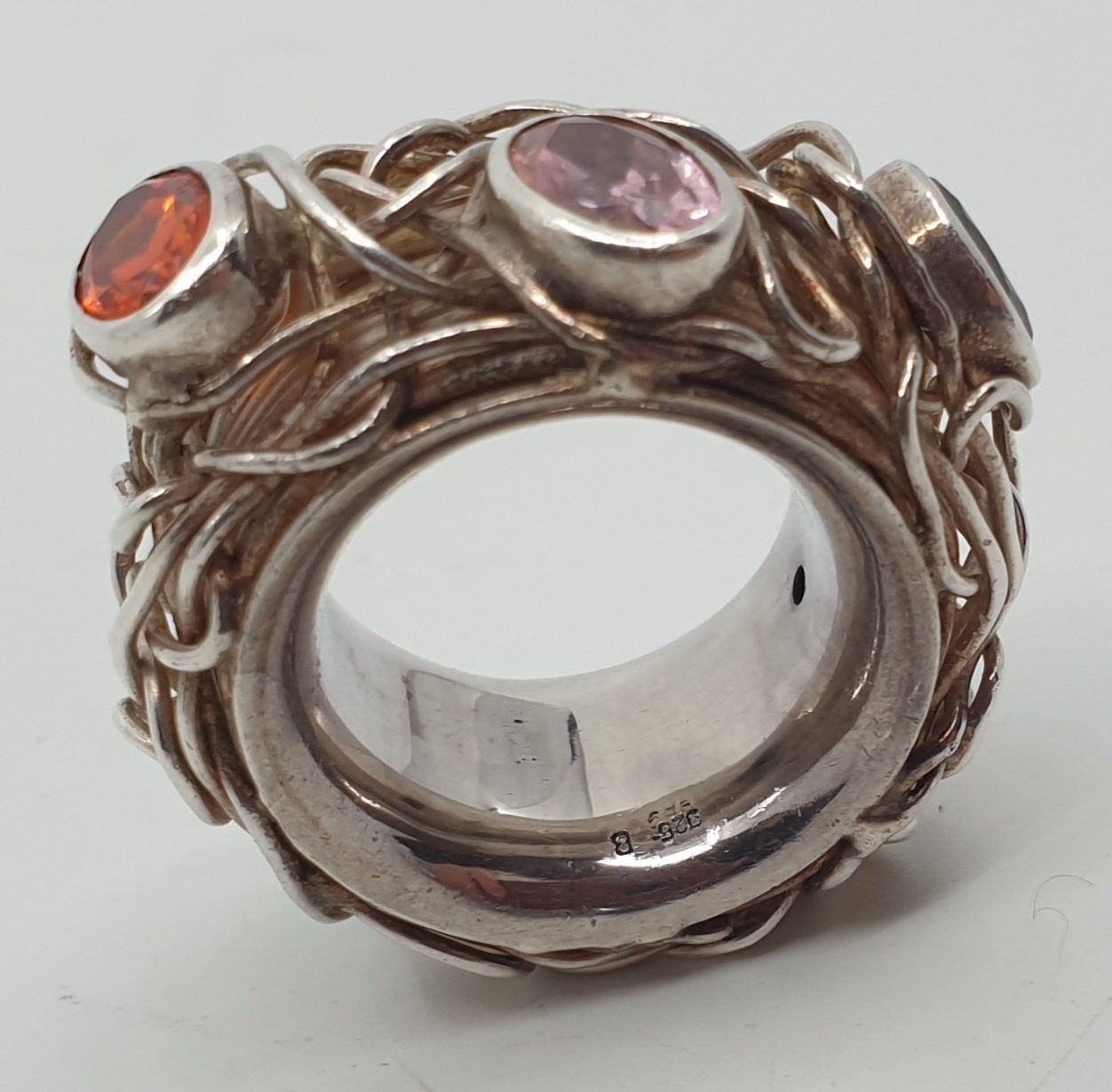Anelli: Grosser Fingerring Silber 925 – Usato da Emmen venduto da magelan