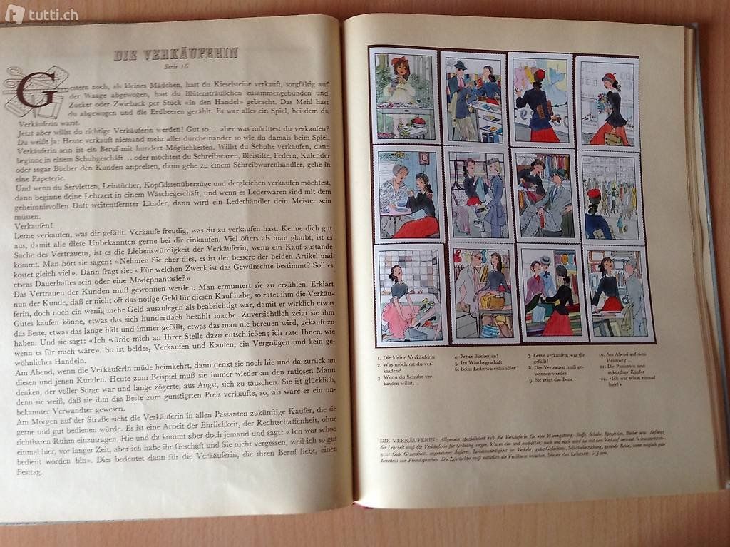Sammelbilder & Trading cards: Berufsfibel mit komplett eingeklebten Sammelbildern – Gebraucht aus Lütisburg von wiesenpippau 4
