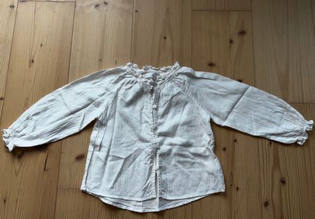 ZARA Kids Bluse – Grösse 110 (4-5J) – Weiss Boho-Style