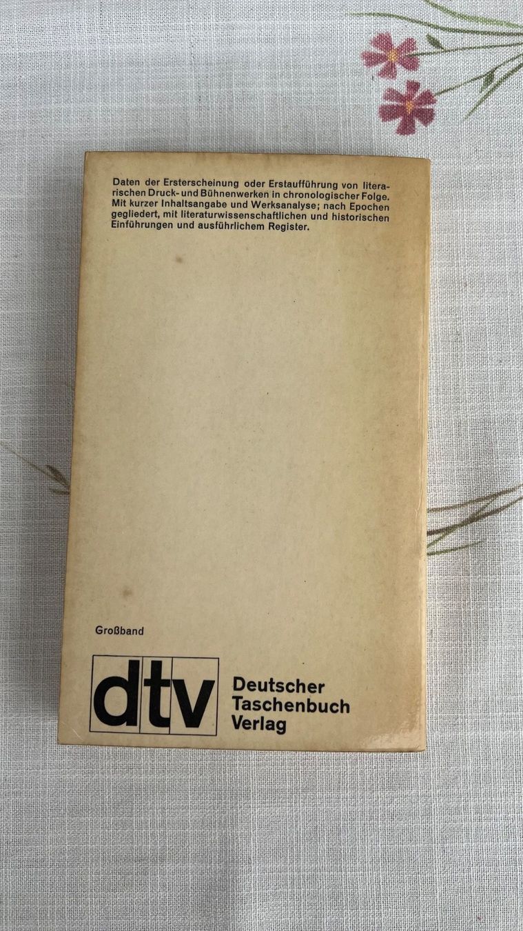 Bücher: Daten Deutscher Dichtung, Band 1, 1962 – Gebraucht aus Schübelbach von Dolly990_2 1
