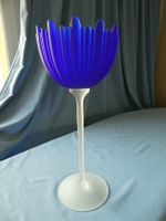 Glaskelch Glasvase blau