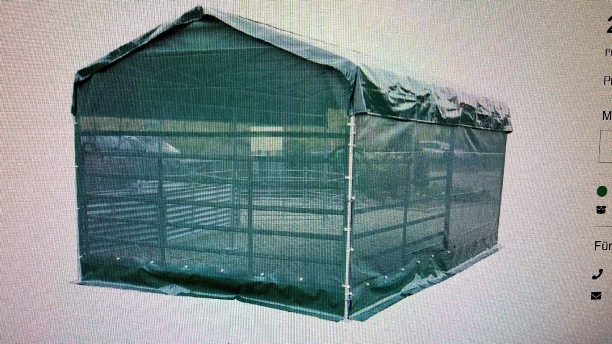 Accessori per la stalla: Weidezelt super stabil 3.6x6Meter – Usato da Brunegg venduto da Rachizora