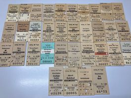 Billette, 34 Stück, Raum Ostschweiz, viele Jahrgang 1965/66
