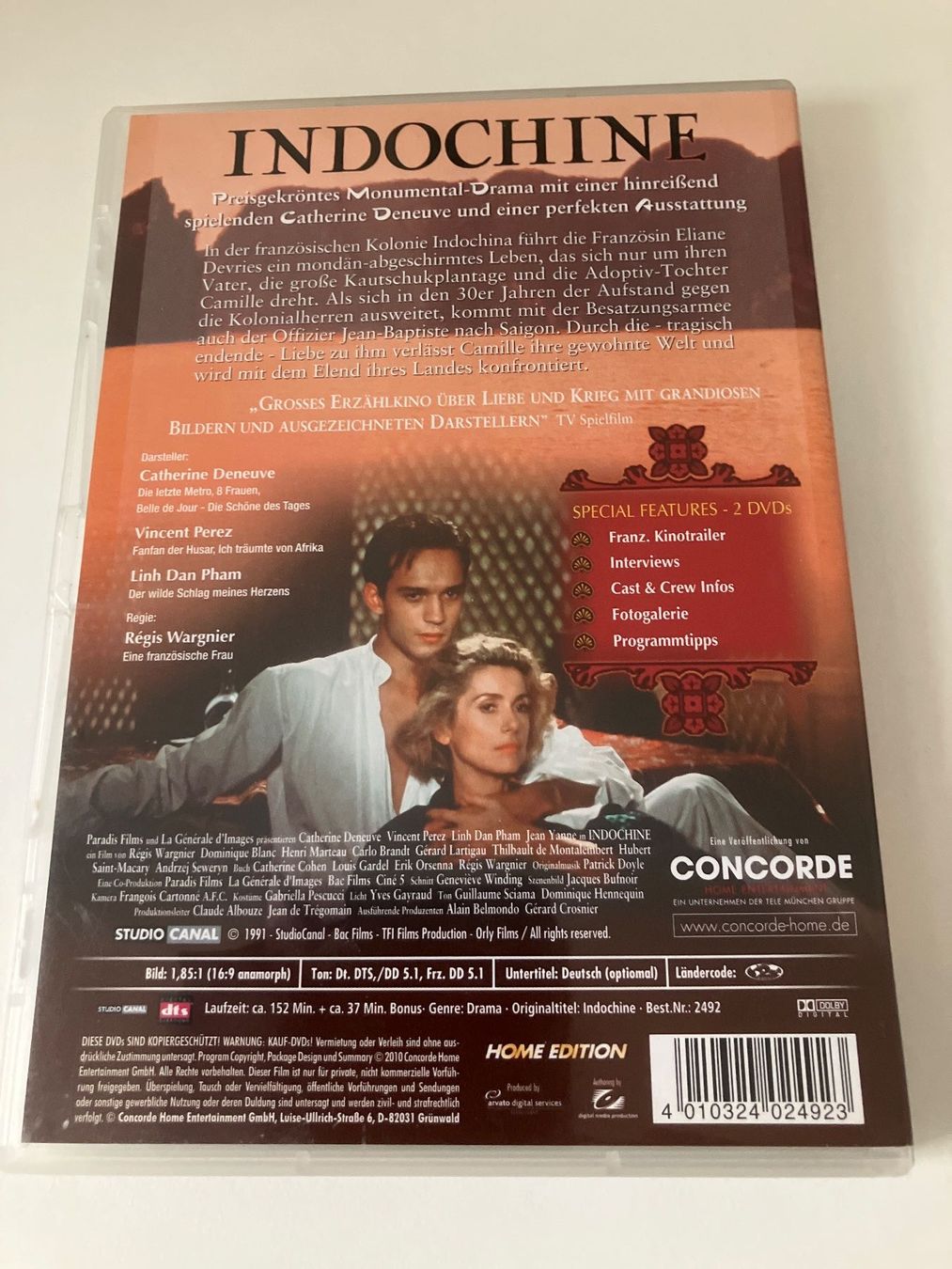 Tutti i DVDs: Indochine (Dvd) Deneuve, Perez – Usato da Arbon venduto da HelFer01 1
