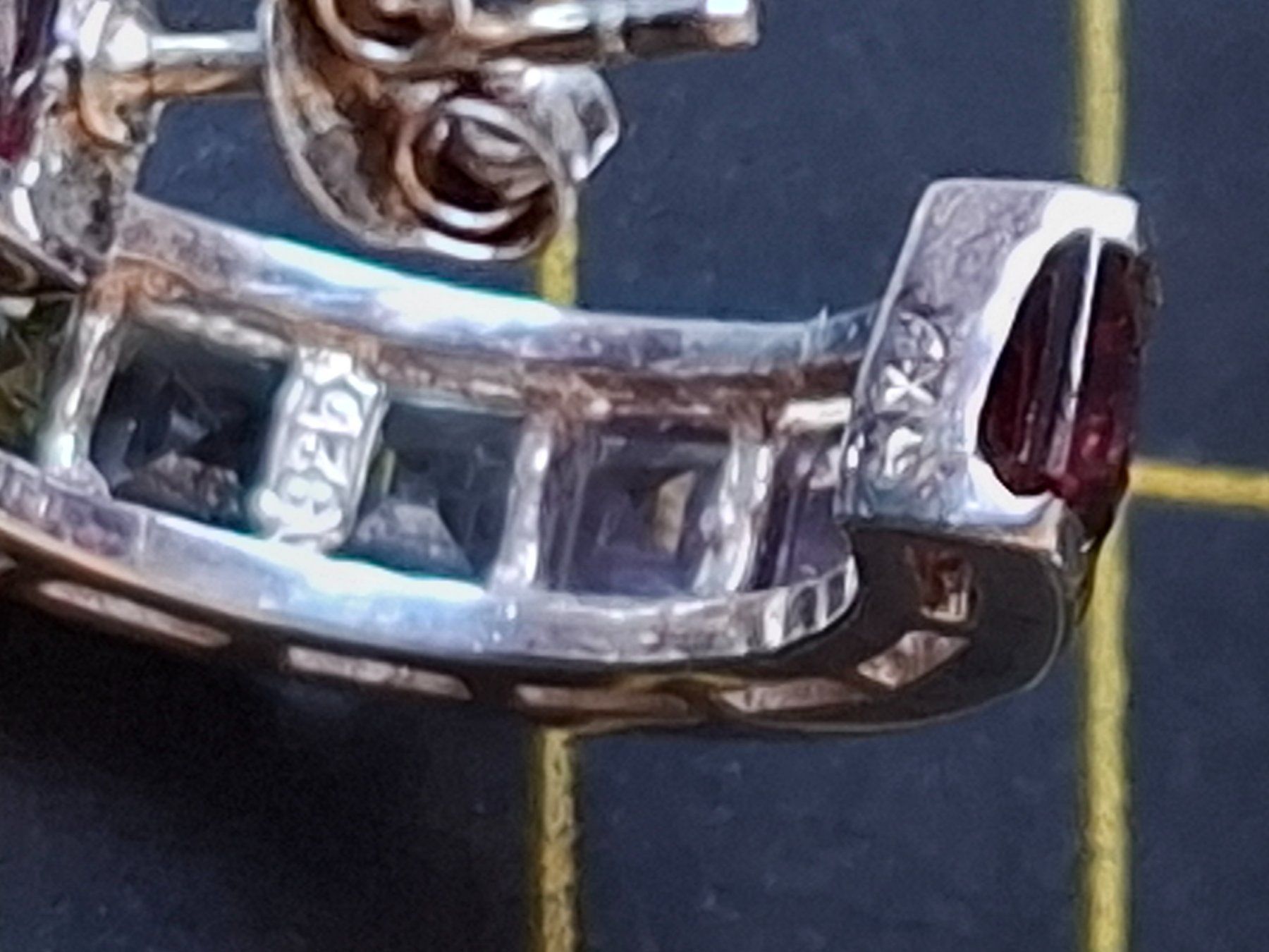 Ohrringe & -stecker: Creolen Silber 925 Multi- Color – Gebraucht aus Zwieselberg von Halifaxmendusli 8