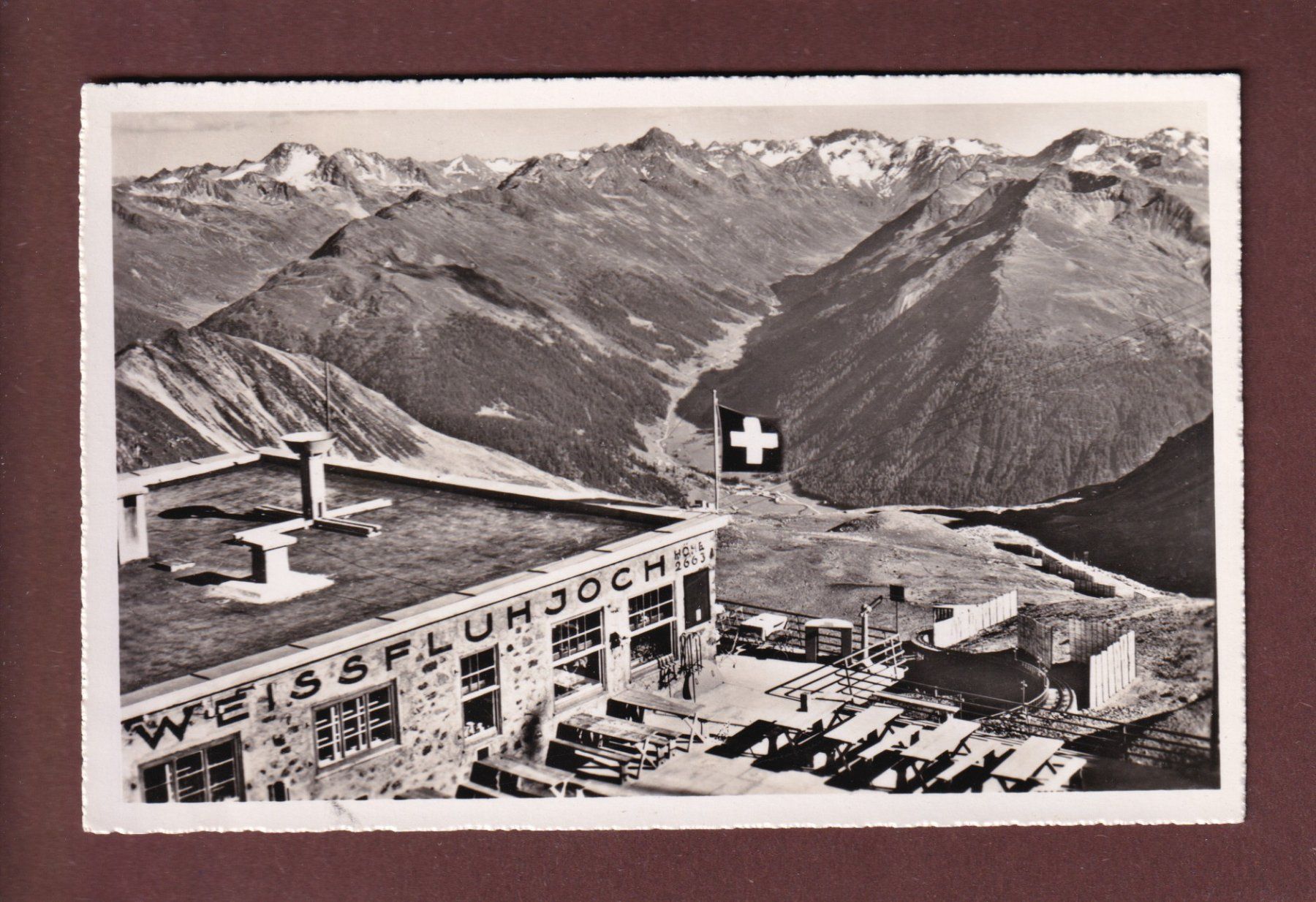 Ansichtskarten: WEISSFLUHJOCH - 1948 – Gebraucht aus Pully von nicecards-shop
