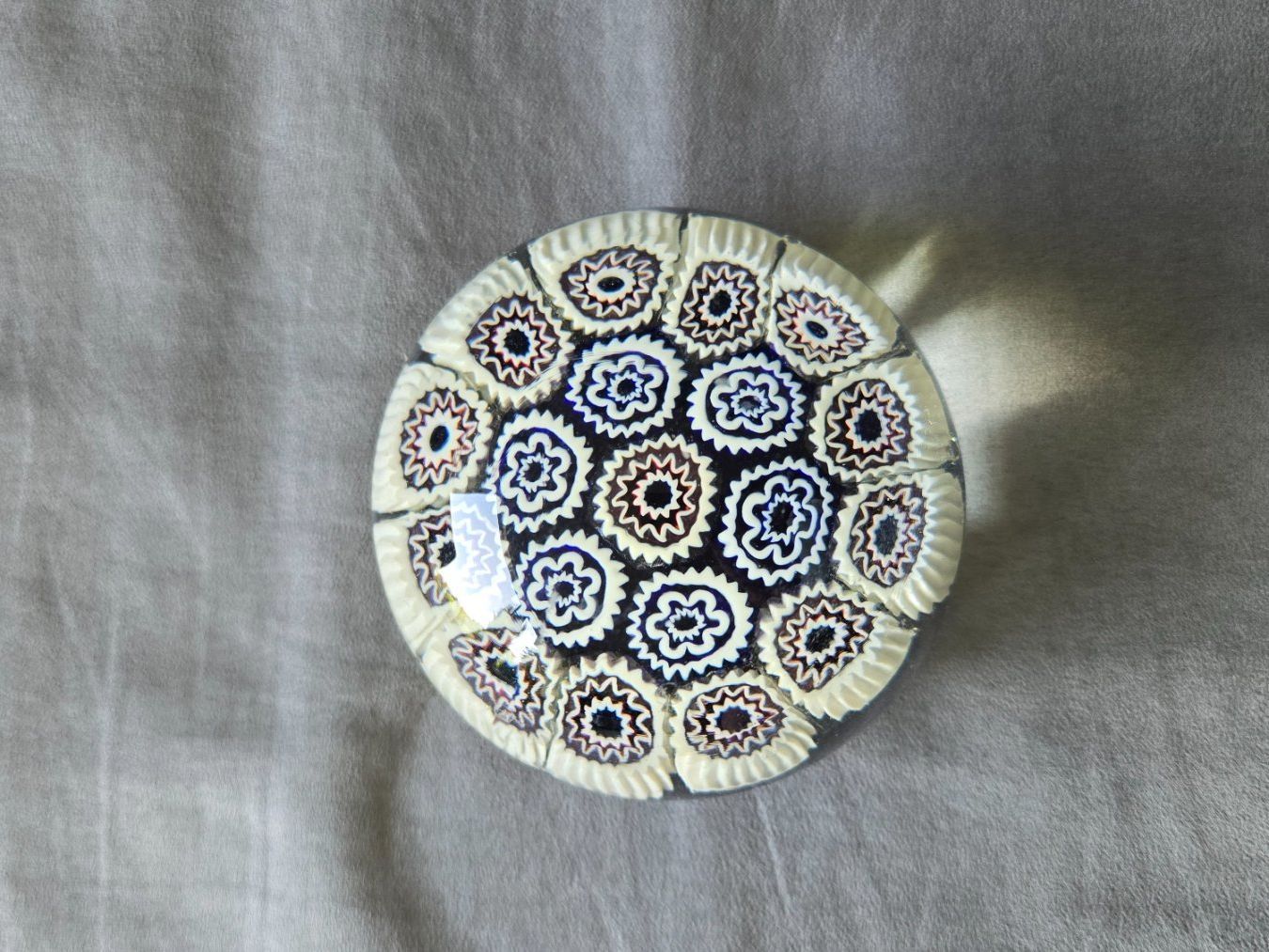 Murano Verres: Papiergewicht Murano Millefiori Glas 9 cm – D'occasion à Meggen par everydaysale