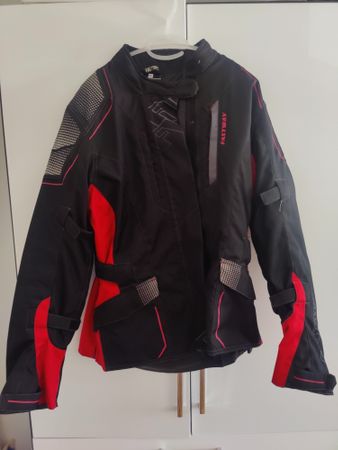 Motorradjacke Schwarz Rot Grösse 46 gebraucht