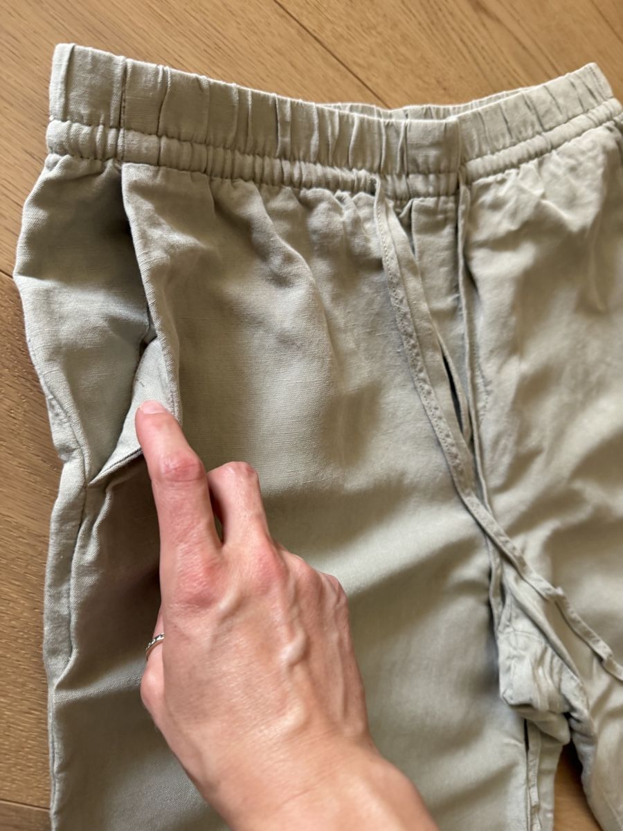 H&M Pantalons: H&M Linen Blend Trousers Beige - S – D'occasion à Wetzikon ZH par dor_rmq2 2