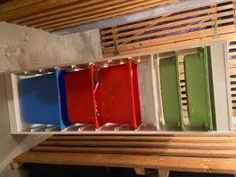 Caisses de rangement de rangement a jouet multicolore