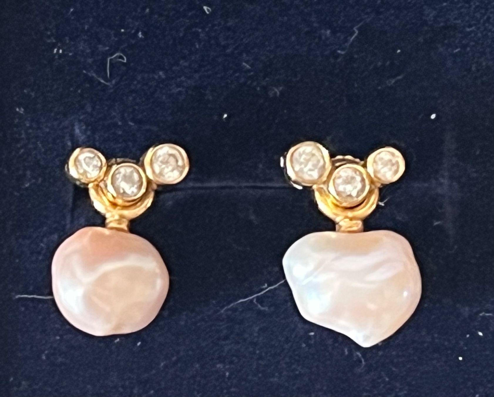 Ohrringe & -stecker: Ohrringe Gold 750 gestempelt, mit Perlen antik – Gebraucht aus Kirchleerau von Dalmi220 1