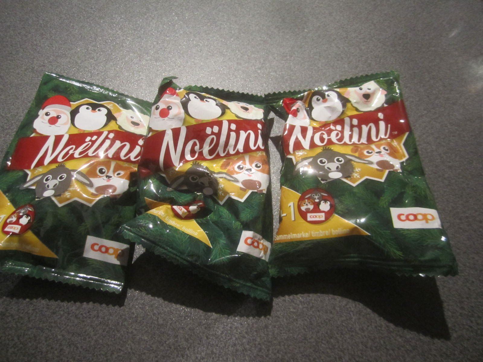 Coop Figuren: Noelini, Coop, 3 Stück – Gebraucht aus Zürich von Motzkuh