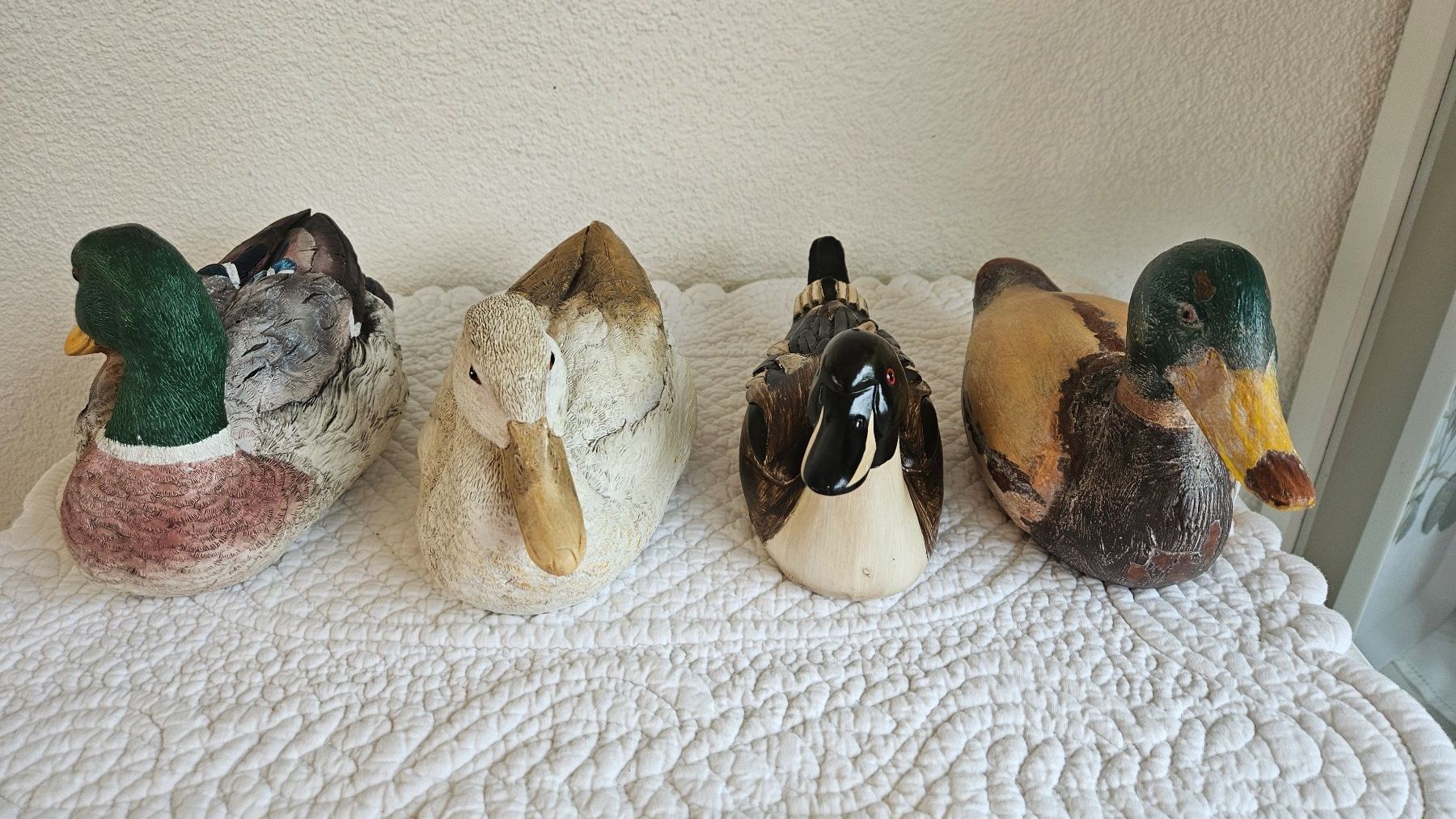 Statuette: 4 Dekorative Enten aus Kunststoff Vintage – Usato da Gossau ZH venduto da Goes05 3