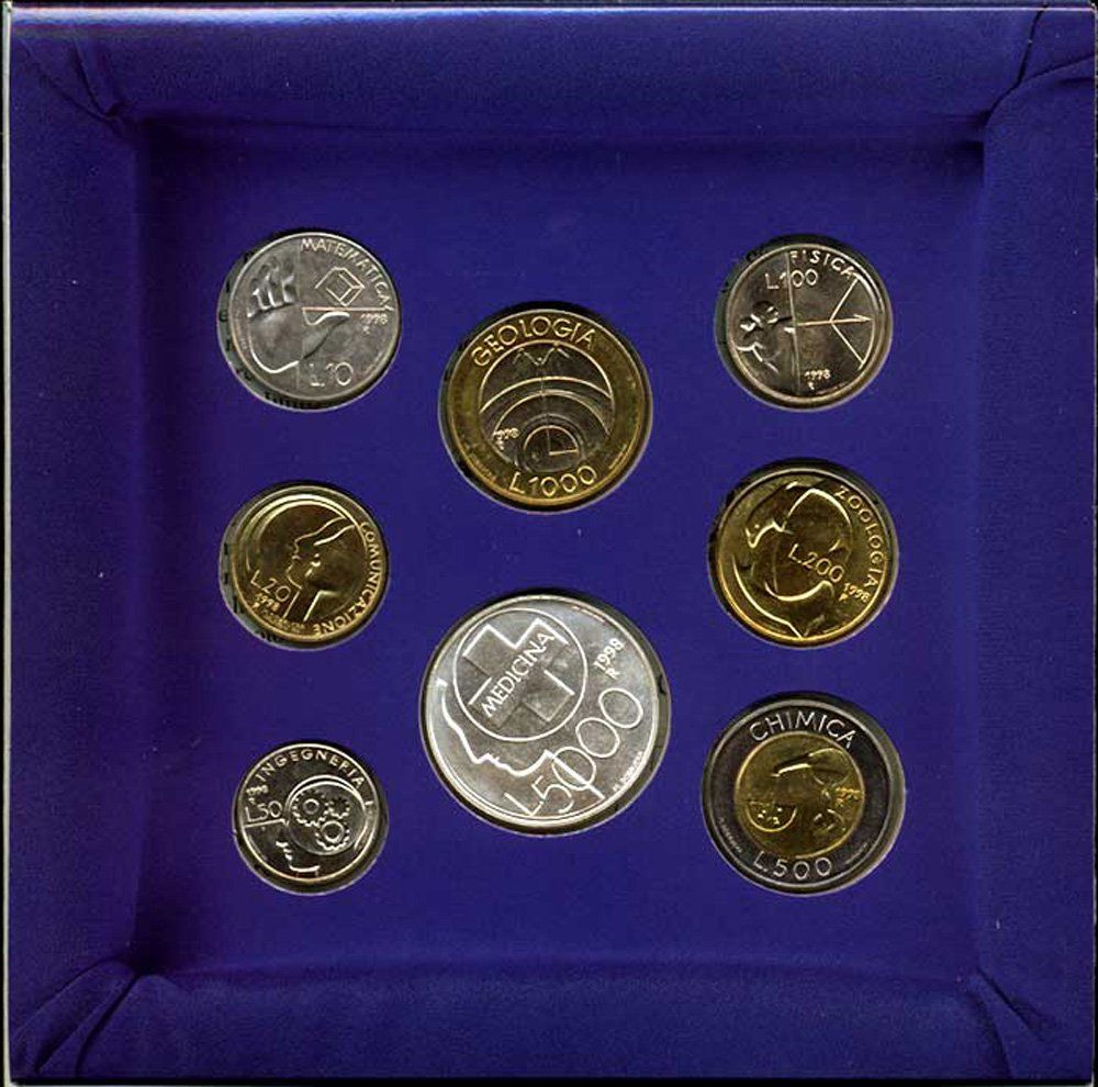 Tutti le monete: San Marino, Satz(8) 1998 – Usato da Chiasso venduto da Novamarketing