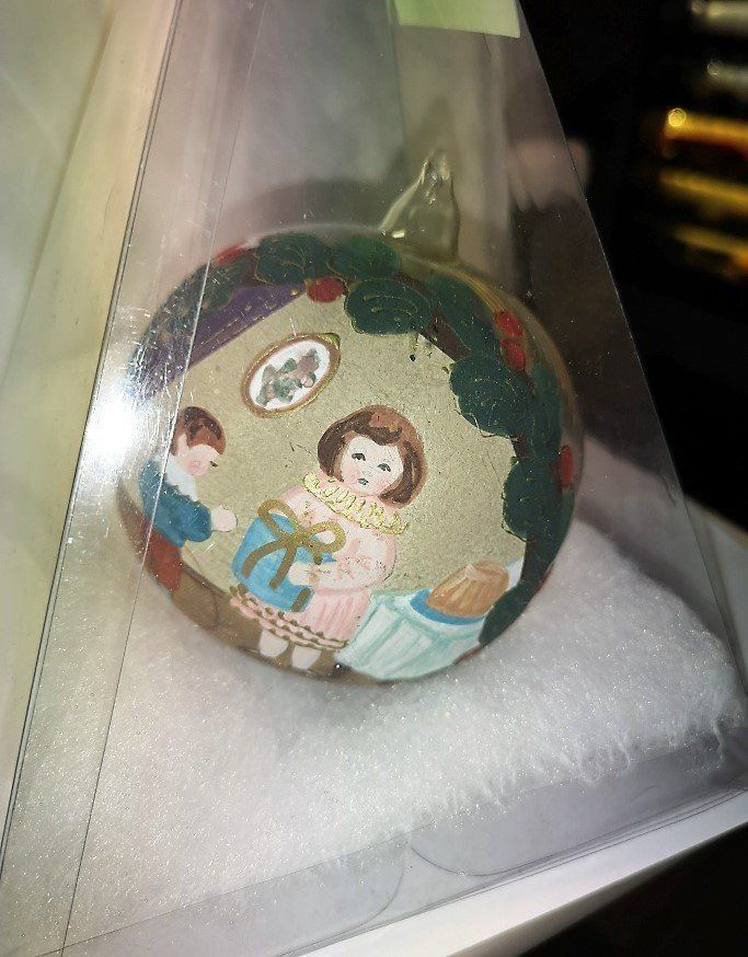 Alle Dekorationen: Christbaumkugel Mädchen mit Bruder – Neu und originalverpackt aus Lutzenberg von Pinschi01 2