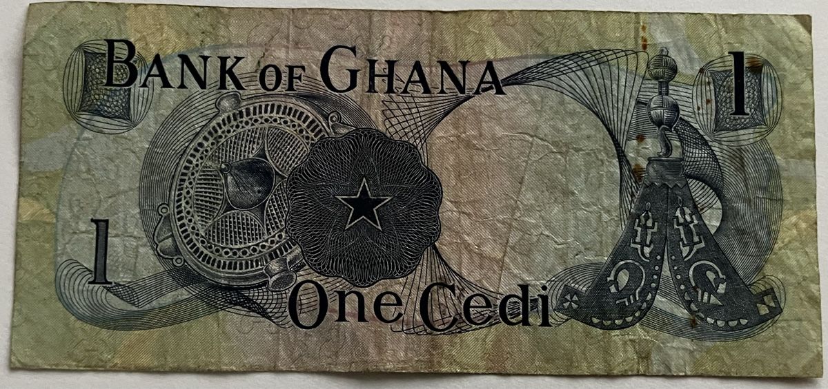 Banconote: Ghana 1 Cedi 1969 – Usato da Algetshausen venduto da Carrhard 1