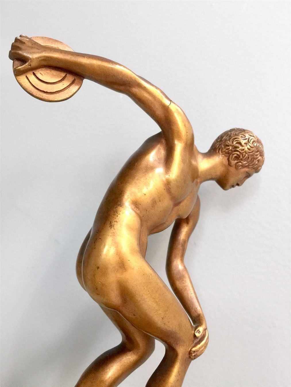 Sculture & Statue: F0030 Figur "Diskobolus" Diskuswerfer Bronze Art Deco ~1940 – Usato da Horgen venduto da Louis_xv 5