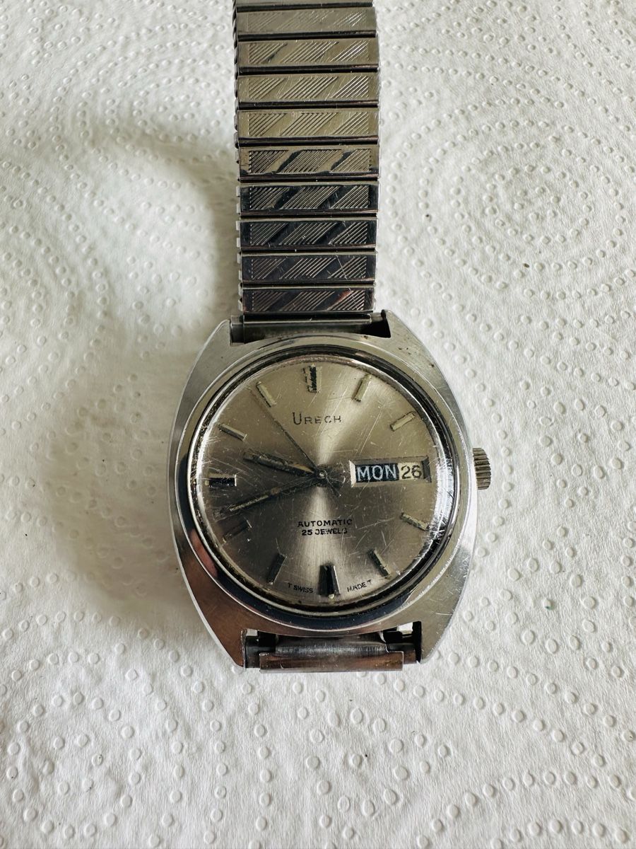 Swiss Uhren: Orologio Urech automatico 25 rubini data uomo – Gebraucht aus Cureglia von myr_9v25 1