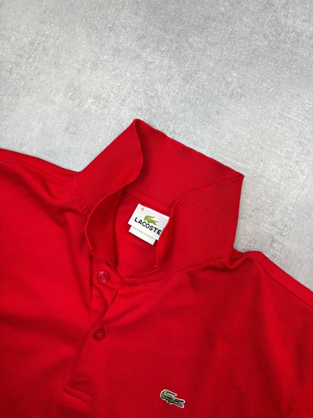 Lacoste Magliette Polo: Lacoste Polo-Shirt Rot - Grösse M – Nuovo (secondo la descrizione) da Werdenberg venduto da hase.vintage 2